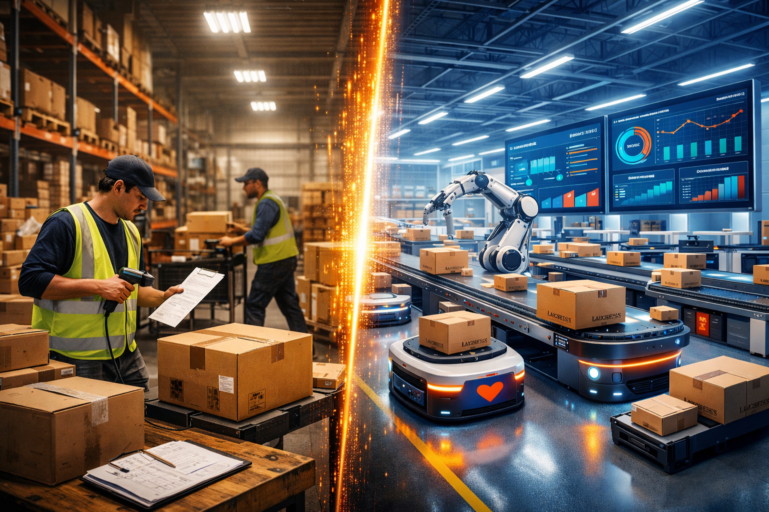Manual vs Automated Warehouse Operations