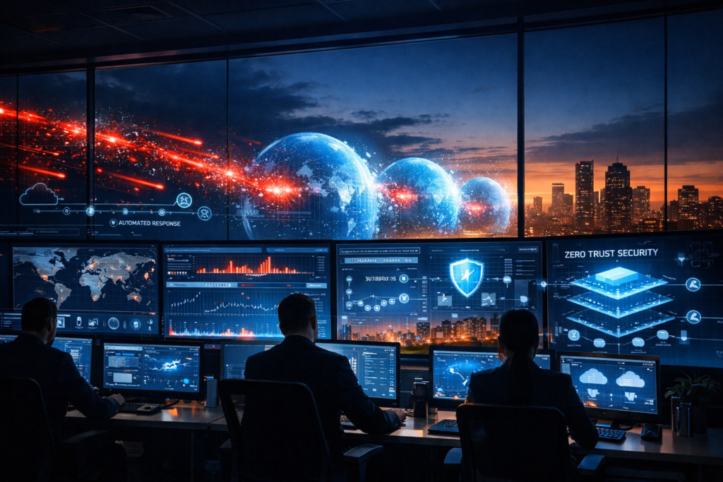 Managed SOC monitoring cyber threats 24/7 before business hours